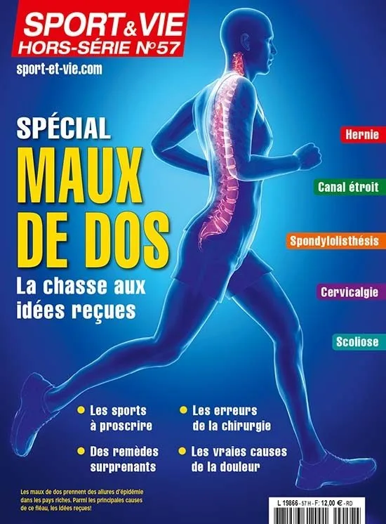 Couverture Sport & Vie hors-série n° 57 — Maux de dos, la chasse aux idées reçues