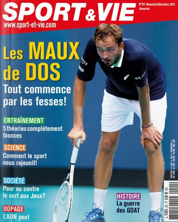 Couverture Sport & Vie n° 201 — Les maux de dos, tout commence par les fesses!