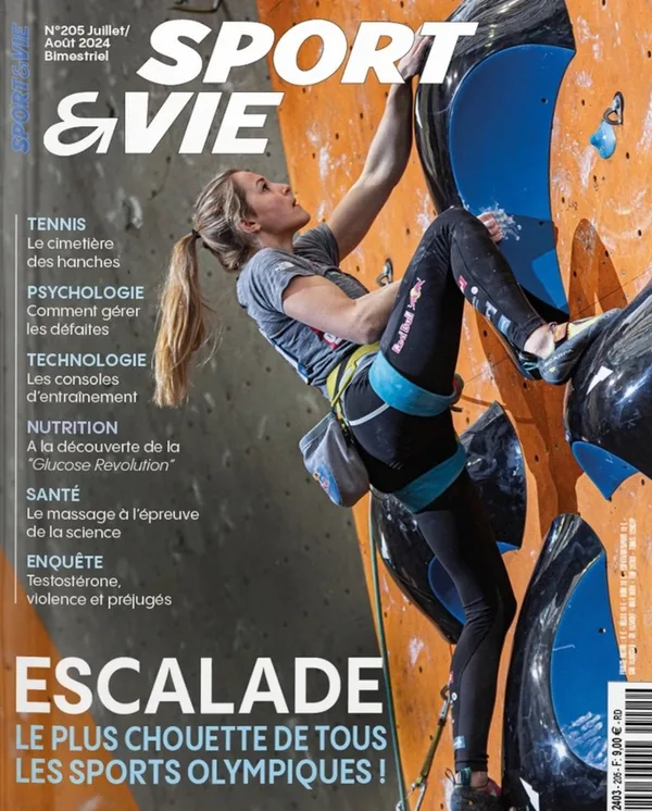 Couverture Sport & Vie n° 205 — Escalade : le plus chouette de tous les sports olympiques !